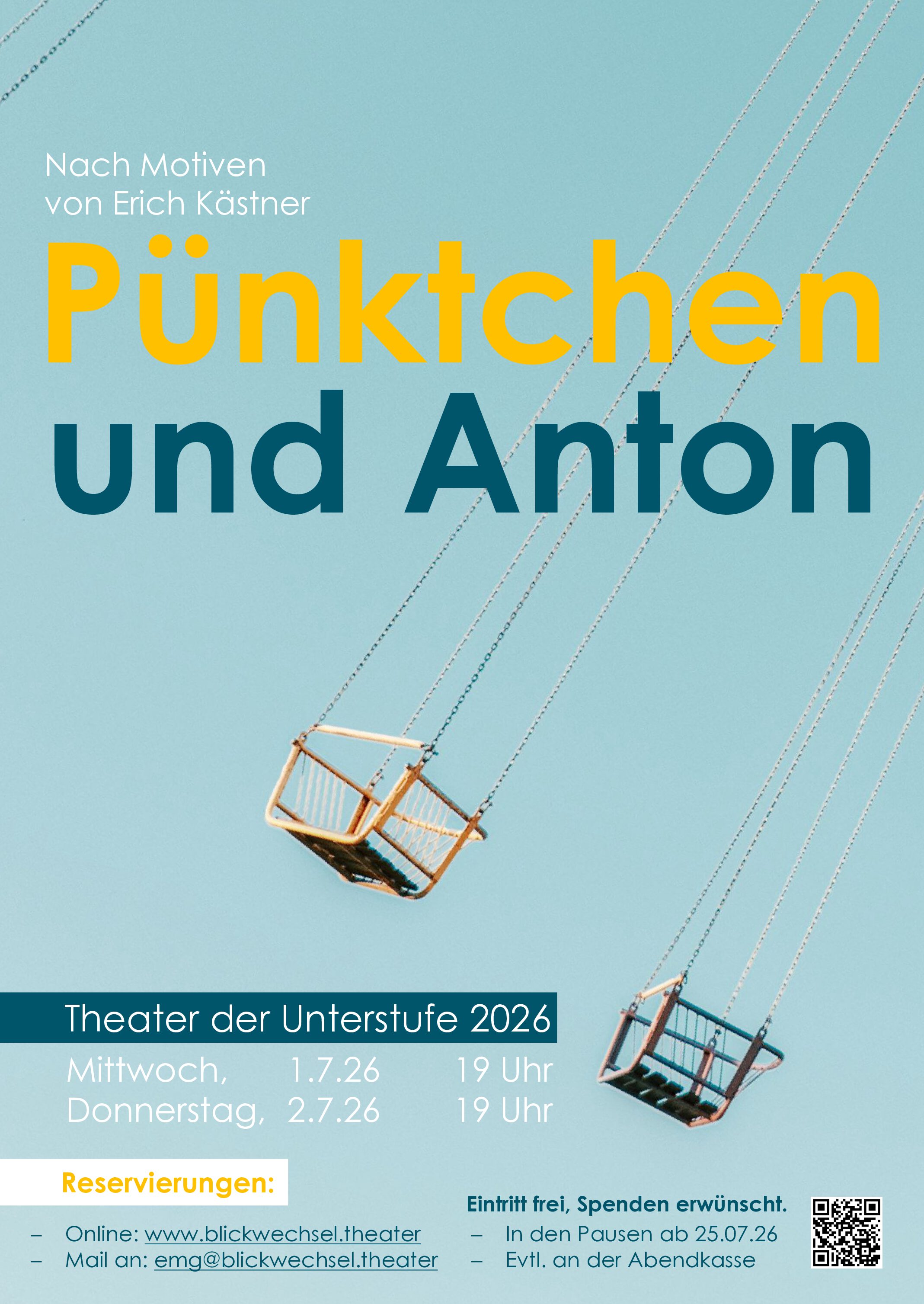 Unterstufentheater: Pünktchen und Anton